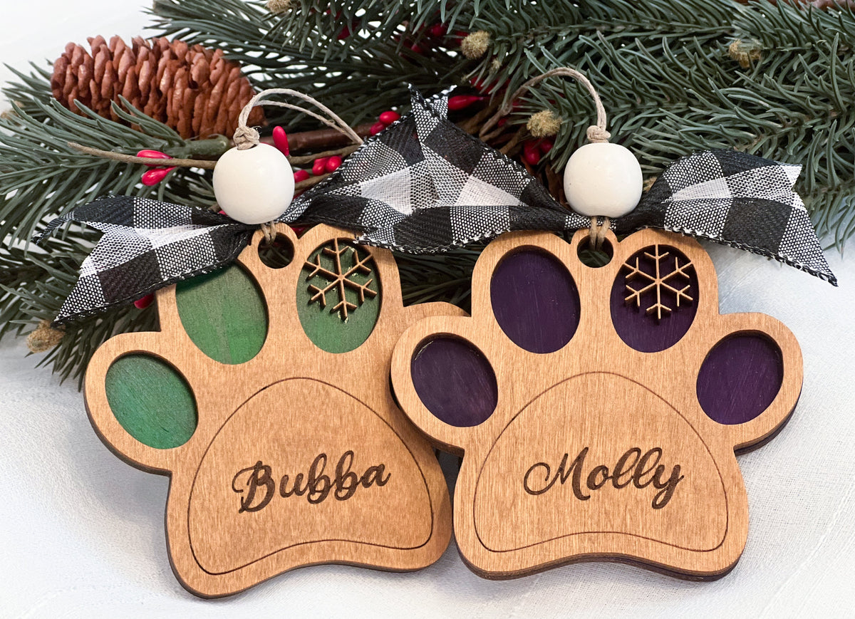 Dog Paw ornament